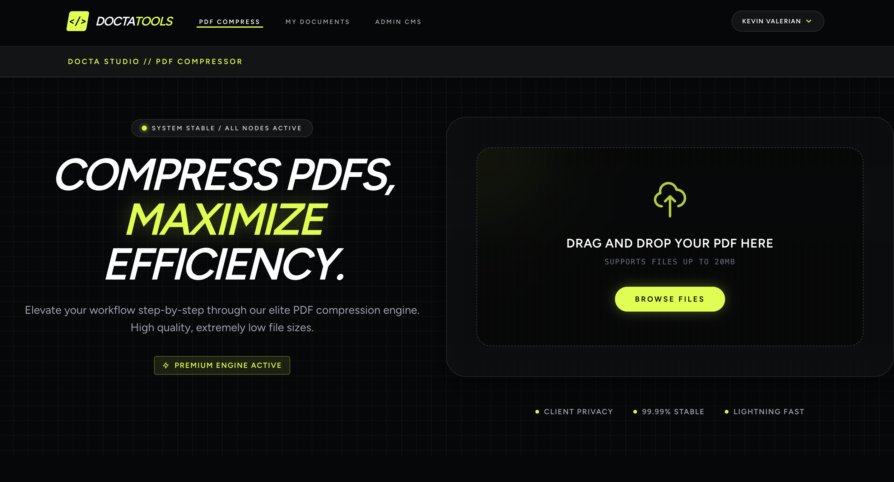 Portofolio PDF Compressor Docta Space